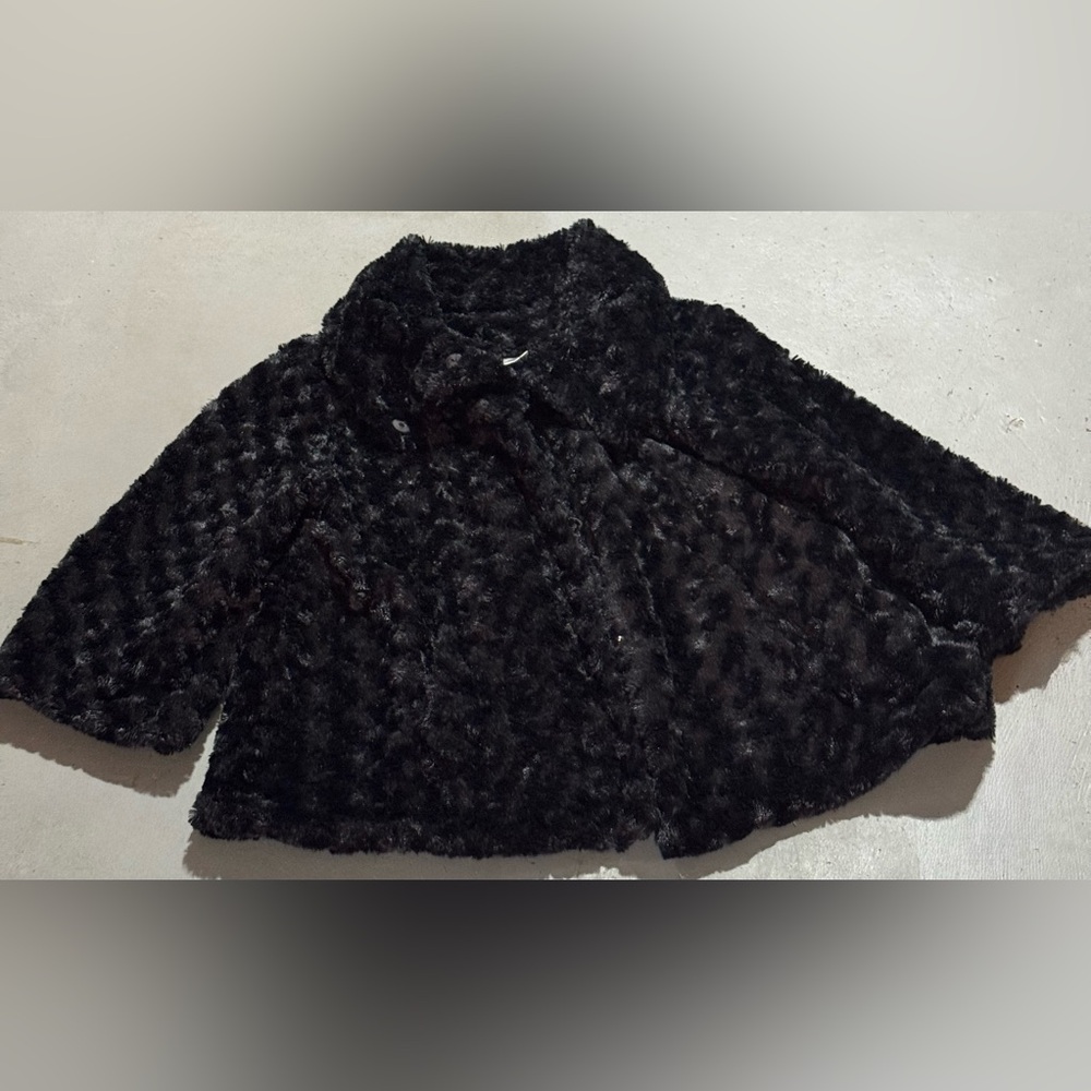 Unlisted Black Faux Fur Jacket